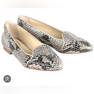 Jemima Vine Edie slippers in Snake Print Sz. 6 ASO Pippa Middleton